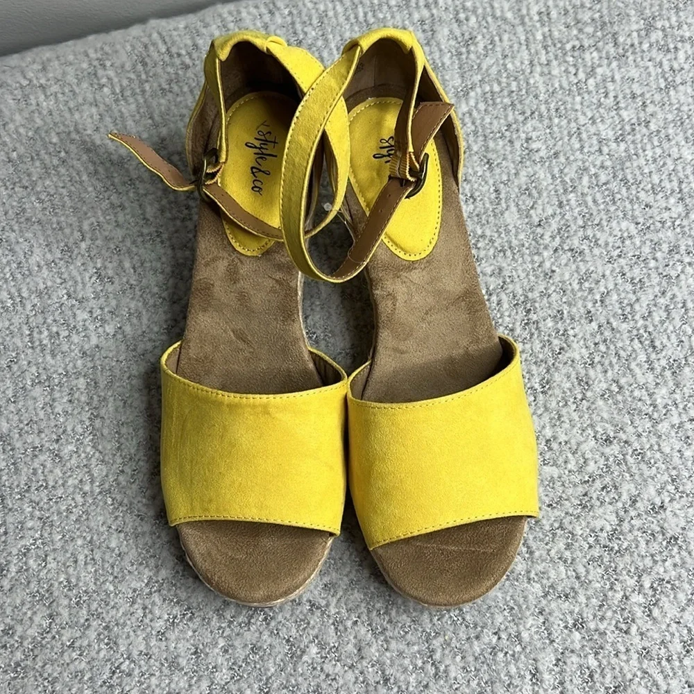 Style & Co. Womens Seleeney Open Toe‎ Casual Platform - NWOT